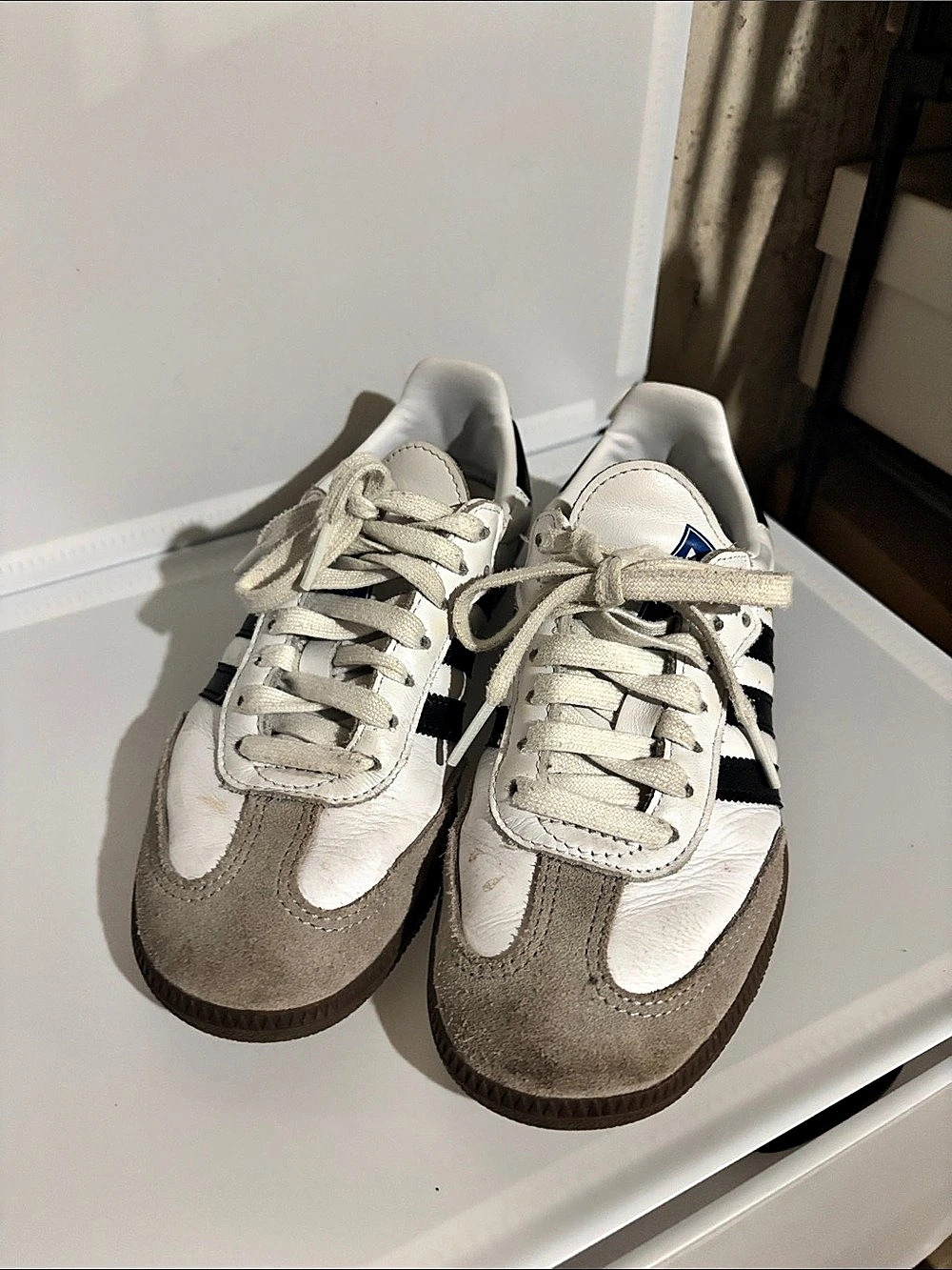 adidas Samba OG Sneakers in White & Black